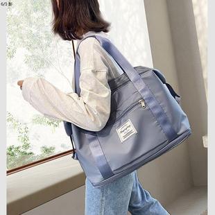 旅行包大容量女款双肩旅行揹包轻便超轻薄妈咪外出包可扩展健身包