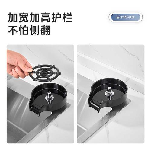 水槽高压洗杯器不锈钢家用咖啡奶茶商用吧台酒吧自动冲洗杯子神器