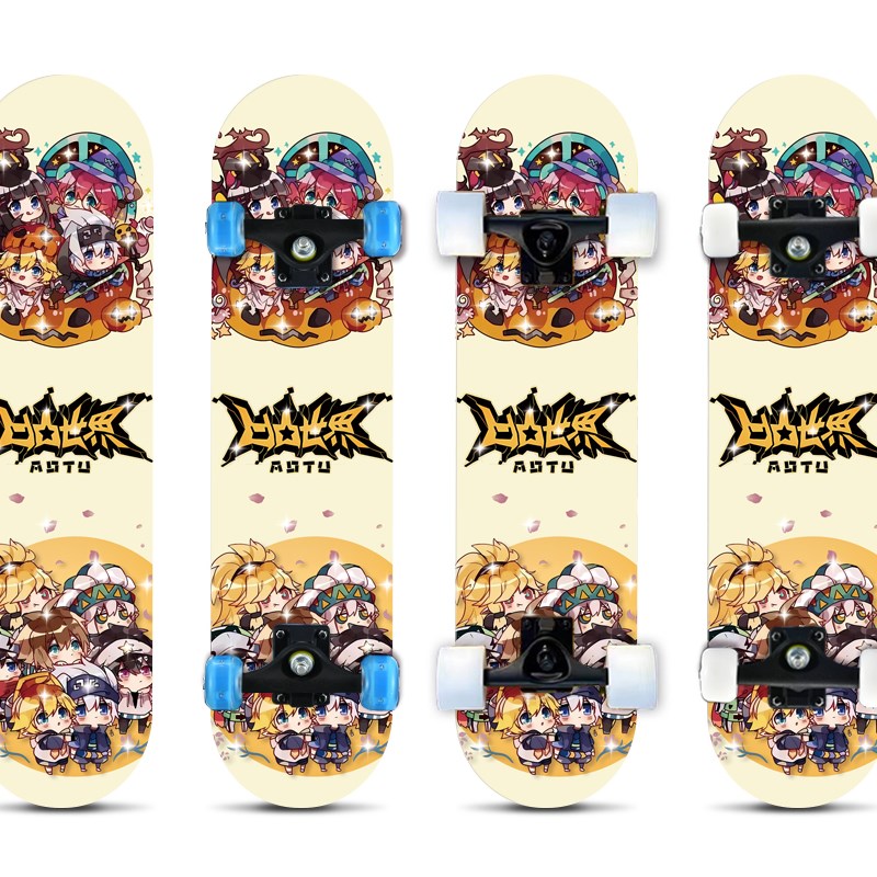 凹凸世界滑板6一12岁青少年双翘滑板儿童四轮滑板车初学者男女8-1