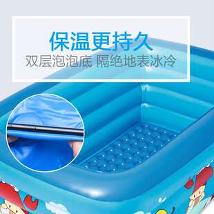 打气冲气户外游 极速小孩玩水池洗澡池游泳池家用室外超大小孩子