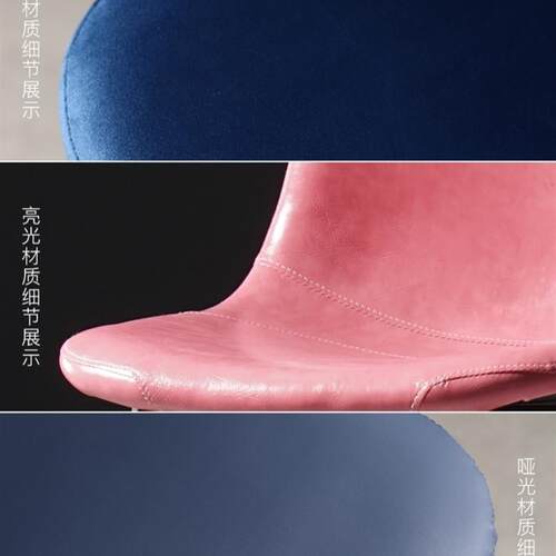 好货加高加厚餐椅家用新款椅子黑色高脚绒面欧式吧台凳哑光凳子多