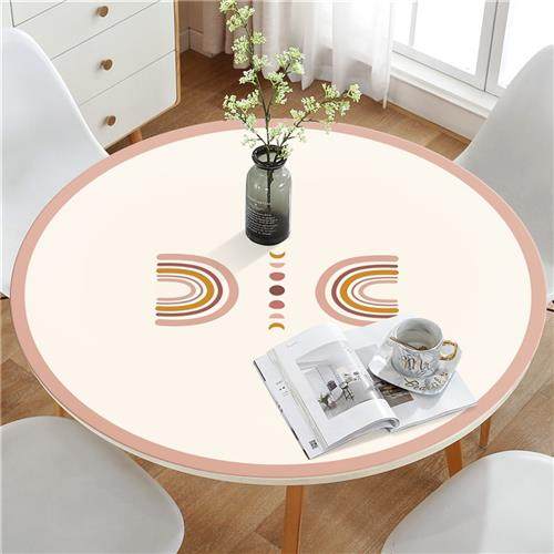 钟爱一生 桌布防水防油圆桌圆形垫子仿皮革餐桌垫茶几垫会议桌软