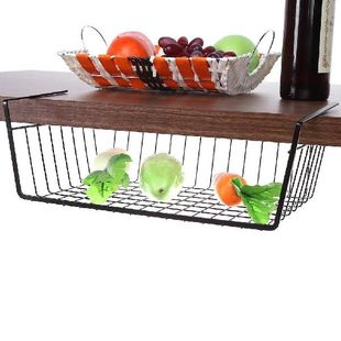 Basket Cupboard Cabinet Iron Organizer Shelf Door Rack Mesh