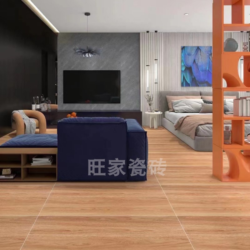 木纹砖600x1200瓷砖客厅卧室阳台全屋防滑哑光地板砖商铺专用砖