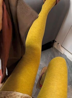 好货2025秋冬新款时尚多巴胺羊毛内拉绒打底裤丝袜女百搭高腰连体