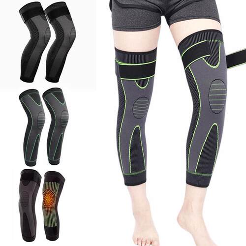 好货2PCS Full Leg Sleeves Compression Long Knee Sleeve Prote