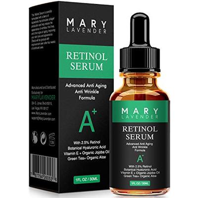 MARY LAVENDER Retinol Serum 2.5% for Face and Eye with Hyalu