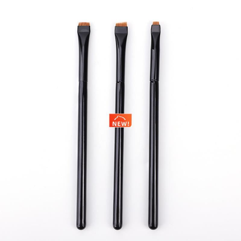 新品3Pcs Super Thin Flat Make up brush Eye brow liner Weasel