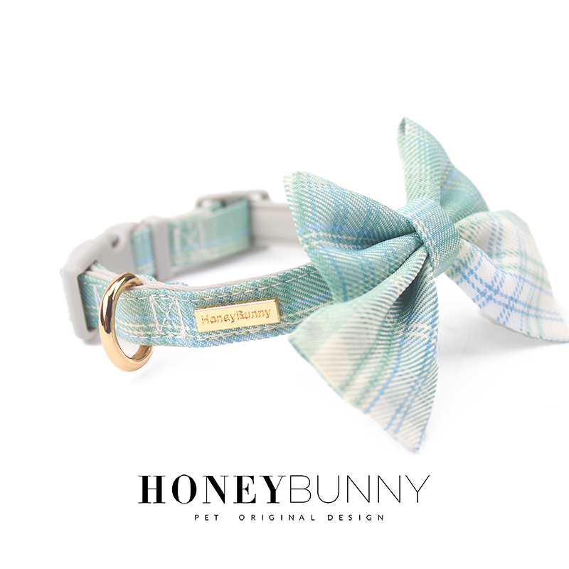 JK学院宠物狗狗可牵引项圈蝴蝶结领结牵引绳中小型犬颈圈围脖