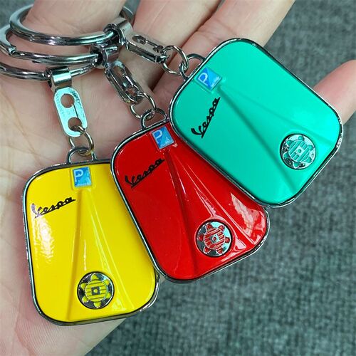 好货Chrome Keychain Zinc alloy KeyRing Key Chain For Piaggio