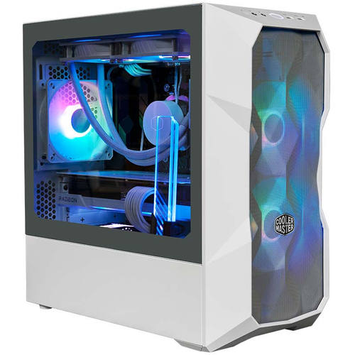 好货酷冷至尊(CoolerMaster)TD300MESH白色版中塔机箱(MATX主板/