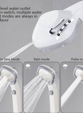 4 Modes Bath Shower Filter Adjustable Jetting Shower Head