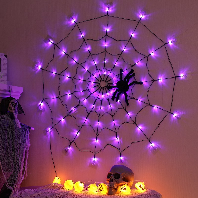 Halloween Pendant Spider Web Lamp decoration Scene Layout Pr
