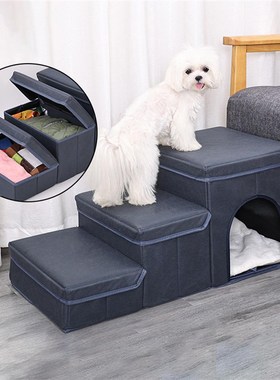 3 camadas escada do c?o rampa pet escada filhote de cachorr