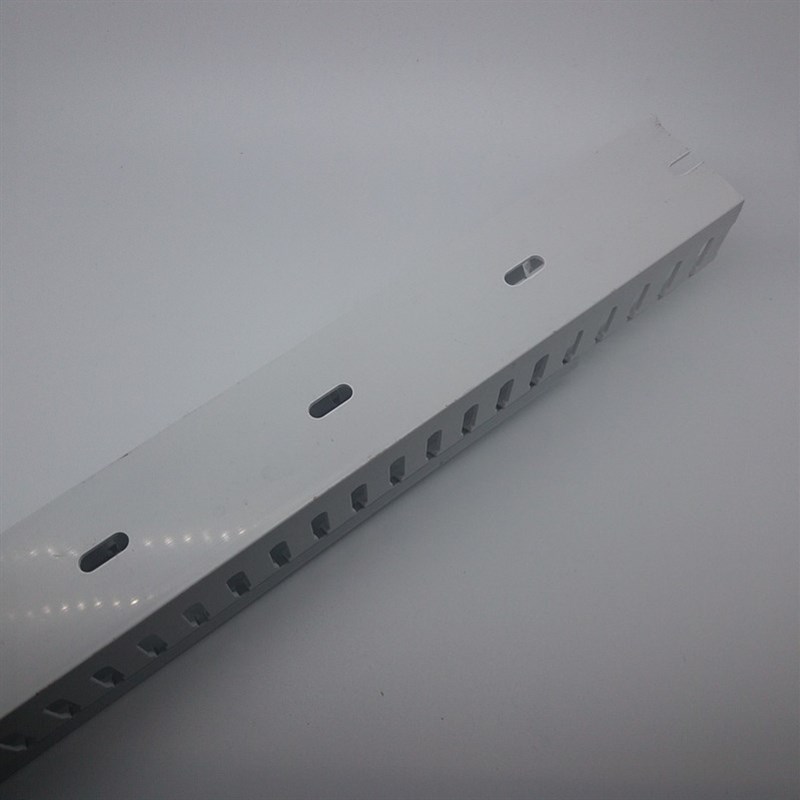 。PVC配电柜行线槽 高80X宽30绝缘阻燃环保配线槽80*30 银灰白色