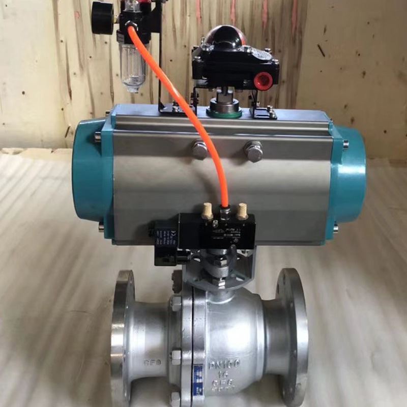 气动球阀 Q641F-16P 丝扣法兰球阀 不锈钢气动法兰球阀