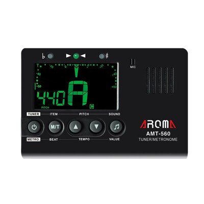 好货Aroma AMT-560 Electric Guitar Tuner Guitar Metronome