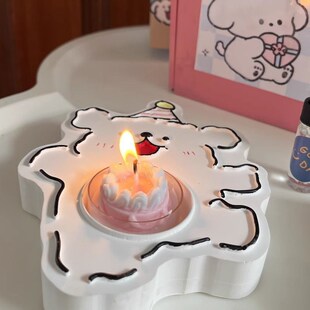 简恰可爱小狗创意香薰蜡烛礼盒送闺蜜朋友女生日礼物毕业伴手礼