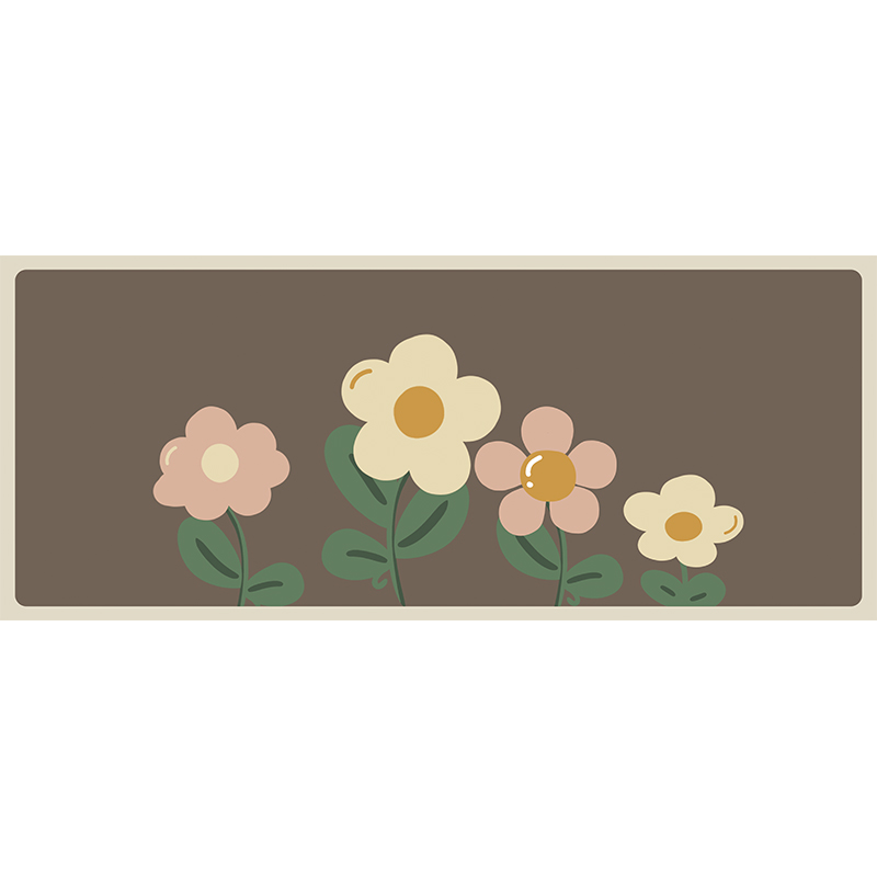 厨房地垫l形硅藻泥防滑防油吸水垫门口耐脏脚垫家用免洗可擦地毯