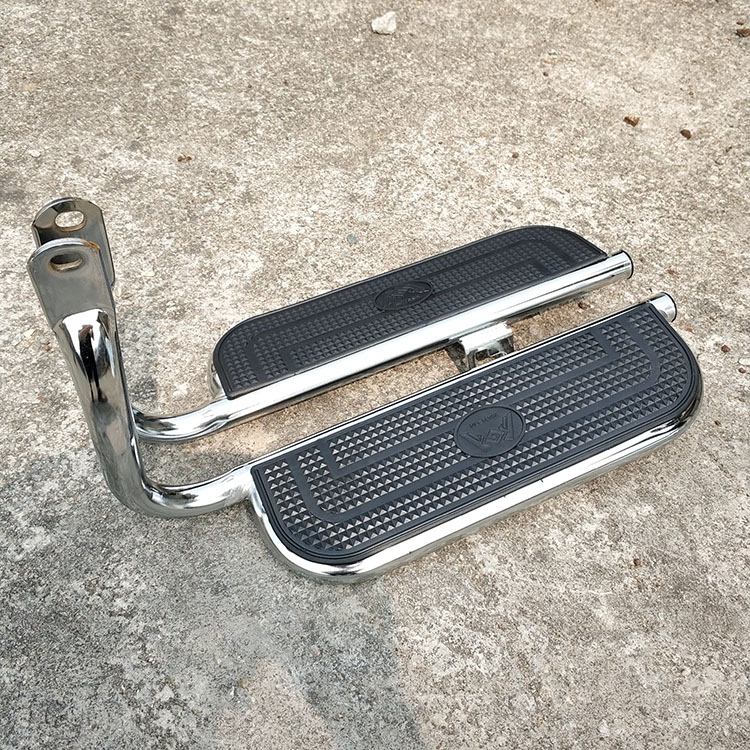 太子款GN125国产小太子男式摩托车HJ125-8后脚踏板货架后搁脚尾架