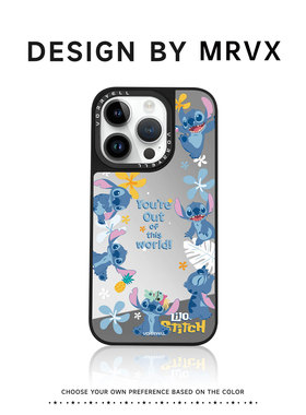 史迪仔适用苹果16ProMax手机壳iPhone15磁吸保护套17Pro超好看14Plus新款ip防摔13镜面超薄女i迪士尼12史迪奇