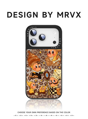 星星人适用苹果16pro手机壳iPhone17promax新款磁吸带镜子15plus巨好看的高级款14不会撞款艺术13卡通可爱12