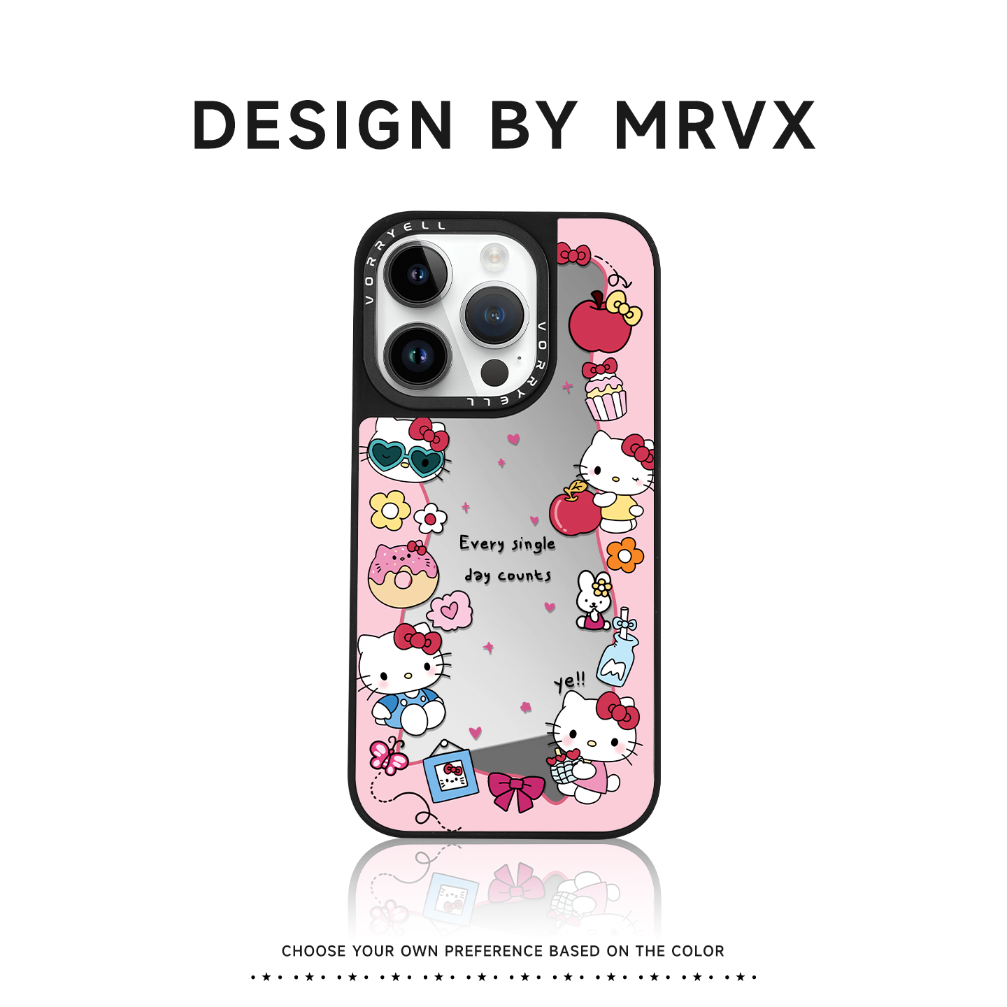 HelloKitty手机壳新款17磁吸镜子