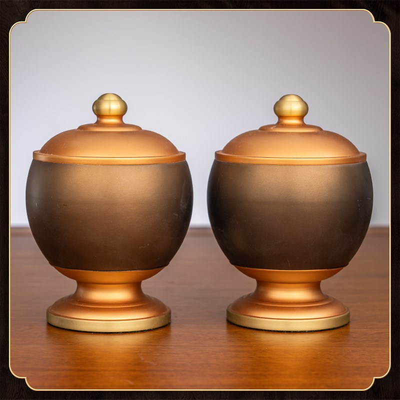 现货速发纯铜戒定真香三件套香薰炉香粉盅套装法会佛具用品家用香