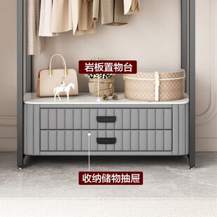 衣架落地儿童房间卧室内家用收纳神器床头柜挂衣架一体轻奢不占地