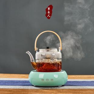 套电20211021磁炉煮茶壶玻蒸茶器家大容 电用陶炉煮茶器煮璃茶炉装