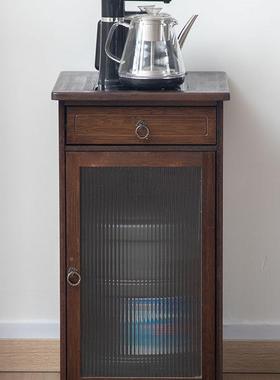 家用烧体15540水壶一茶边茶桌边柜移柜动茶水台柜泡茶办公室茶具