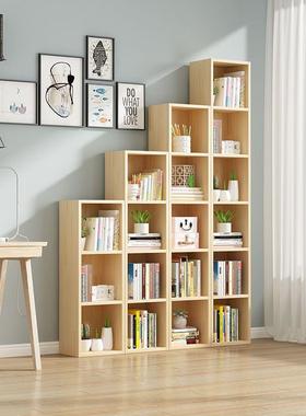 简简约落边17573地书架省空窄间角组合置物柜实木夹缝储物收纳柜