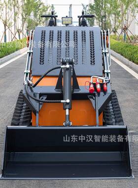 滑移装载多功能小车多功能多属铲54344具一体履带前卸机迷你式滑