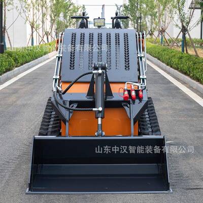 滑移装载多功能小车多功能多属铲54344具一体履带前卸机迷你式滑
