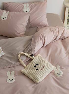 冬10支全秋棉磨毛四套4加0厚保151暖件纯棉床单被套床笠款床上用