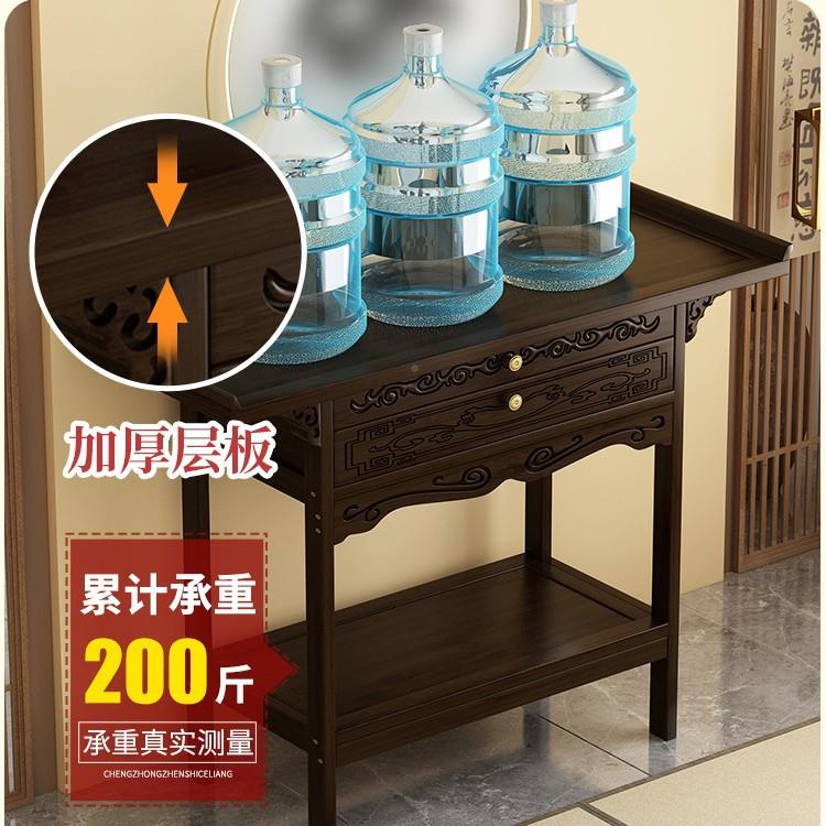 正台新中玄关桌柜靠式墙供桌家用香案长条案几入户对门VLT玄关端
