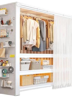 挂置衣架落地卧衣室物架式帽JRQ架步入衣帽间简易钢架组合开放式