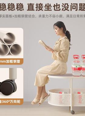 可移动客几小户型边几奶油新厅风54629款沙发边几玻璃小茶几收纳