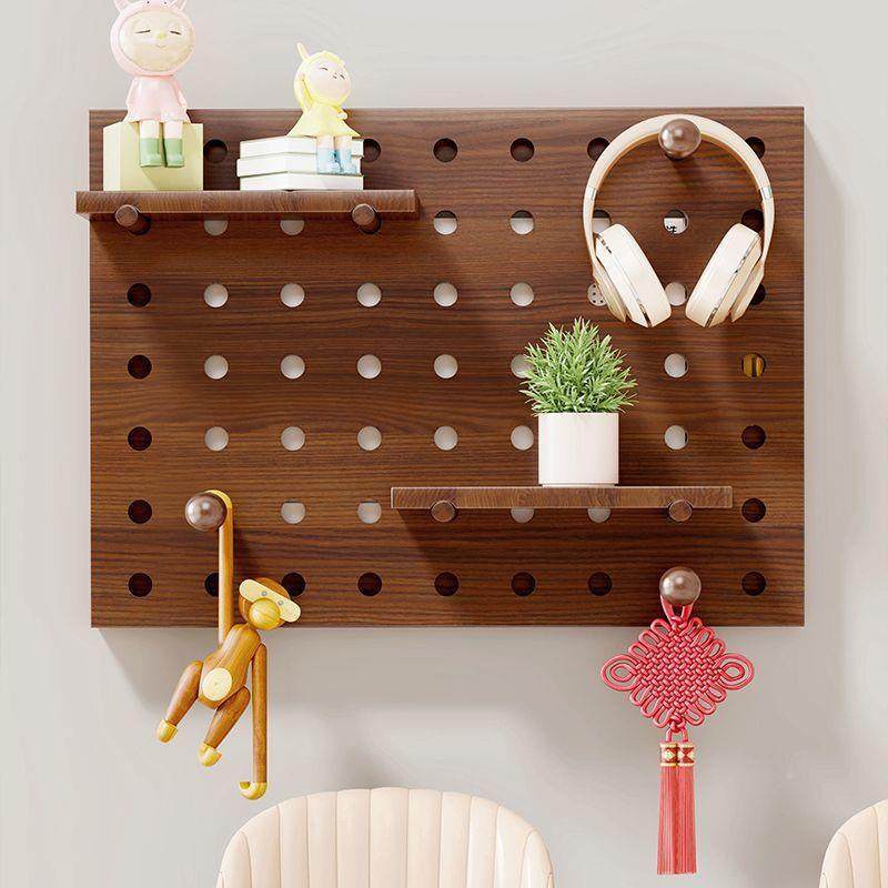 实木电弱表箱壁jMz3yiEA遮挡洞板洞免打孔创意挂件电箱遮丑挂收纳