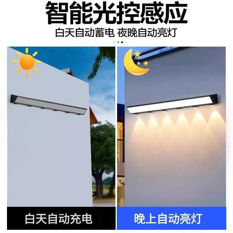 户外室外太阳能壁灯墙墙围NSF射氛围灯壁装饰灯洗墙灯外墙庭别院