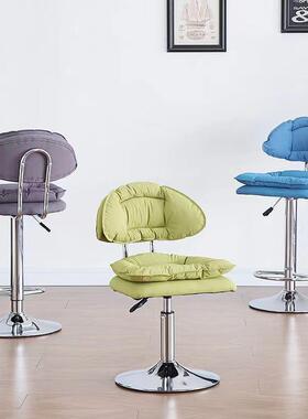 美甲轮桌椅降吧台椅子顾椅升滑客转椅美甲师椅子凳美睫93720化妆