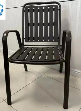 户外椅休闲桌餐椅露台防水防晒塑墅木椅子别花园庭桌院水纹96175玻璃桌