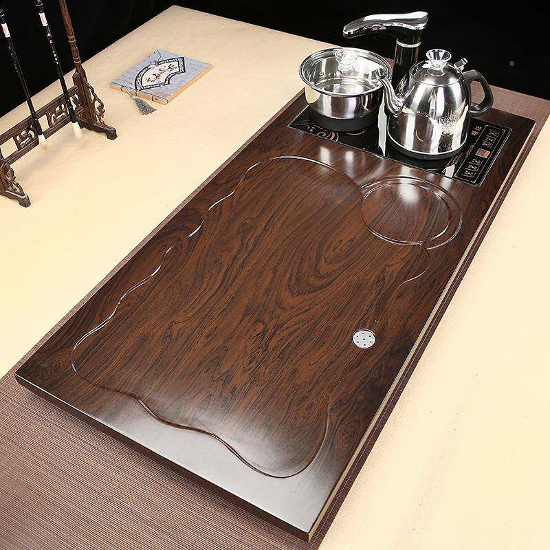 全自动茶水具套装家茶用功夫实木盘55613茶台大号茶海烧一体智能