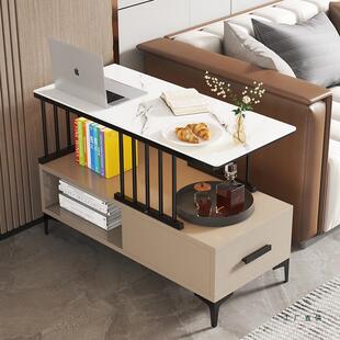 轻奢沙发侧边窄柜几小桌子茶几型小迷你边HZU靠墙边桌简约轻奢感