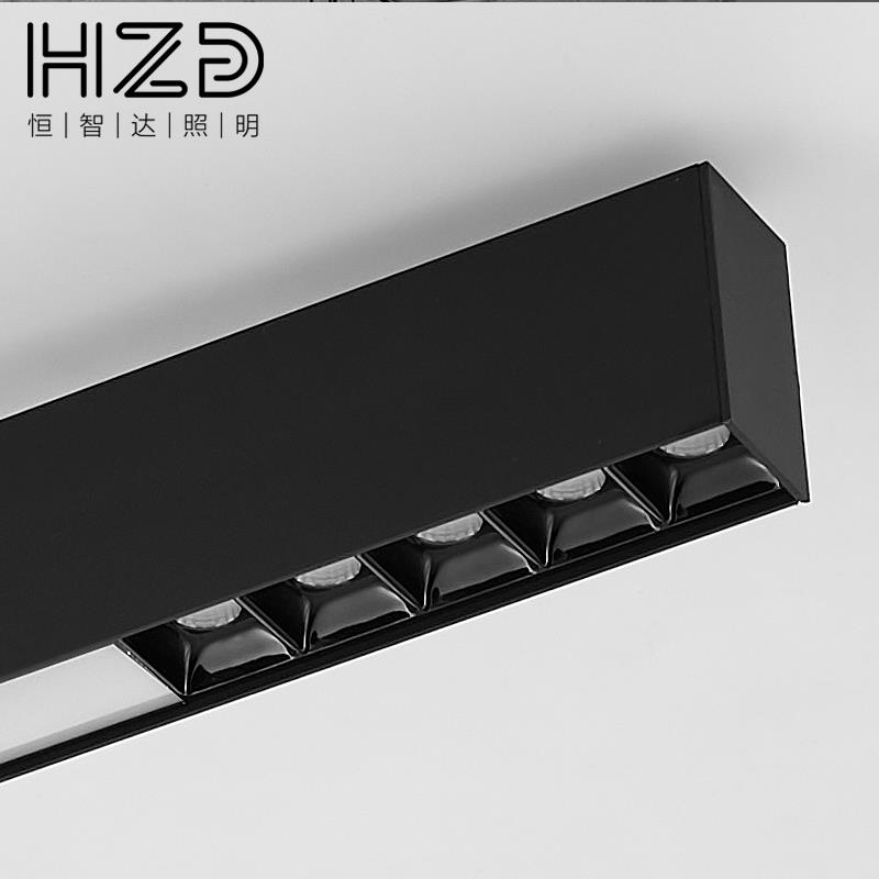 商办公室led形YOT长条灯一字吊线灯格栅照明条形吊灯服店装用条灯