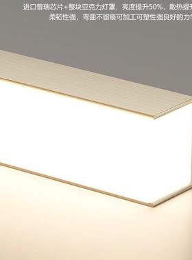 全光谱餐厅吊灯27221普吧瑞眼极简饭餐桌灯大气厅一字长条办公护