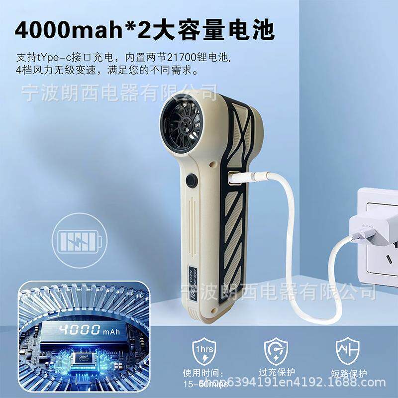 新款车体载吸尘器锂电带灯风暴力涡轮风扇吹吸一UMB刷手持你迷吹