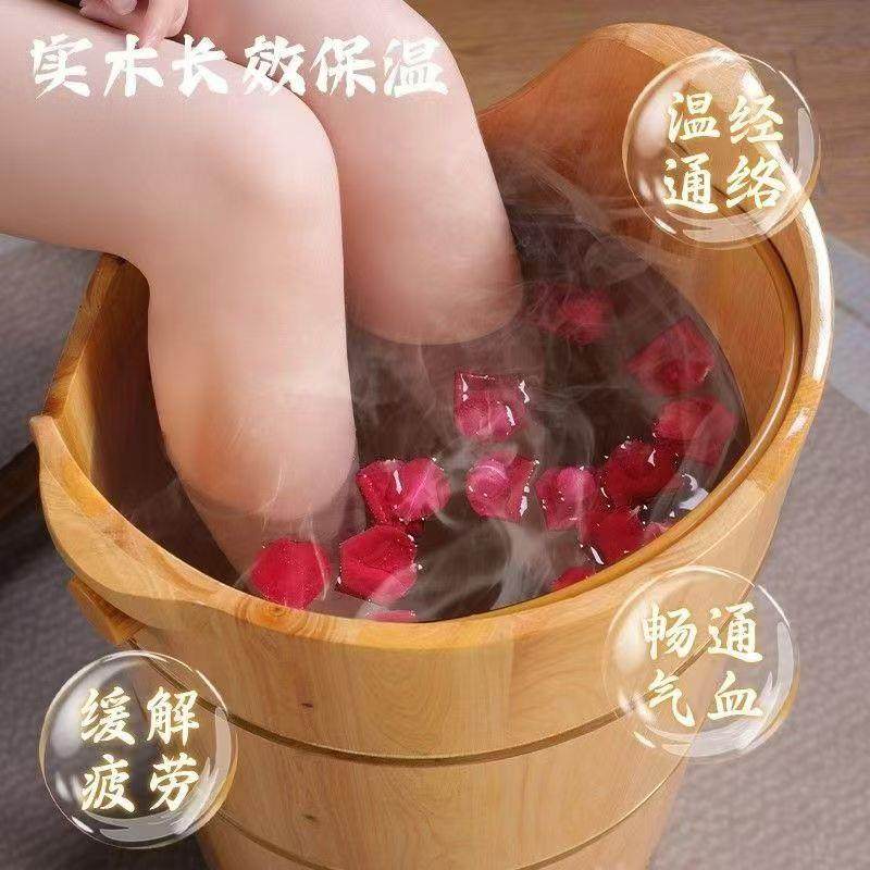 源头工GPY厂实木蒸脚足浴桶熏60高柏木桶桶家用泡脚蒸木洗脚盆