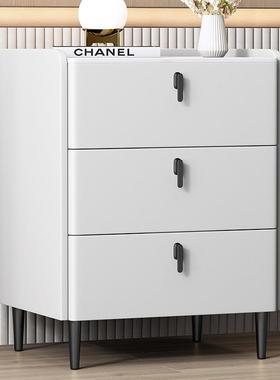 简约现代床头柜家用收卧室60cm床边柜LZX71610高轻奢意式实岩板纳