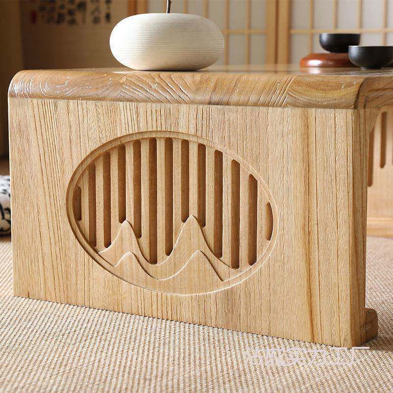 桌实木桌飘炕窗桌国学桌椅榻榻米木960626js茶几矮桌古桐古琴桌和